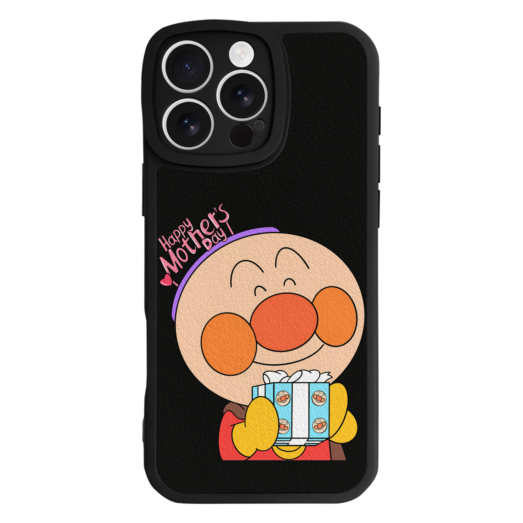（画像用） アンパンマン Anpanman 【iPhone 16シリーズ対応】シリコンスマホケース（レザー調） 材質：シリコン